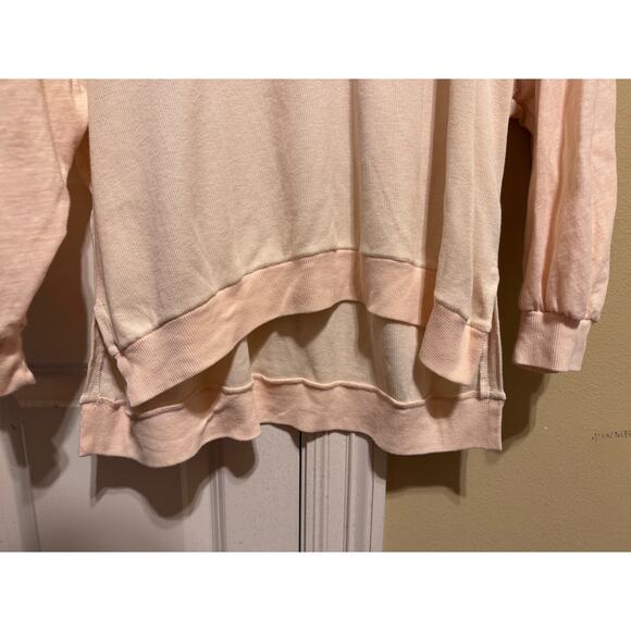 Free People We The Free Feelin It Pink Patchwork Slouchy Long Sleeve Top Small - Picture 4 of 10